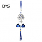 Blue Evil Eyes tuulekell 2 kellaga siseruumides &otilde;ues aia sise&otilde;ue rippuva elevandi s&uuml;damega liblikapuu metallist tuulekella kaunistus Love Heart