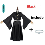 Anime Demon Slayer Kimetsu No Yaiba Tanjirou Kamado Nezuko Cosplay Naiste ja Meeste Kimono Cosplay Kost&uuml;&uuml;mide Halloweeni komplektid 120cm