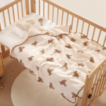 Beebitekk vasts&uuml;ndinule Puuvillane musliini m&auml;hitav tekk Lasteaia tekk voodipesu Imiku vannir&auml;tik Lastetarbed