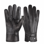 Lambanahast kindad Meeste ja naiste talvised sametist paksendatud termonahast kindad Jalgrattas&otilde;it Mootorratta &otilde;hukesed kindad One size