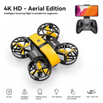Uus minidroon 4k professionaalne HD 1080P lainurkkaamera WiFi FPV kaugjuhtimispult drooni k&otilde;rguse s&auml;ilitamine 8000 m drooniga laste m&auml;nguasjad kingitus lastele 4K With 3 B kollane