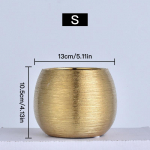 Kuldne lillepott sukulentne pott keraamiline istutusmasin Kodukaunistused T&ouml;&ouml;laua kaunistused Aiakaunistus Bonsai taimepott S-13x13x10.5cm