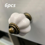 6 tk akr&uuml;&uuml;list k&otilde;rvitsanupud, valged akr&uuml;&uuml;lkapinupud Vintage kummutinupud, vintage nupud Dekoratiivsed sahtlit&otilde;mbed kummutite, kappide, kappide jaoks 6pcs