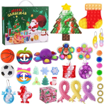 M&auml;nguasjade komplekt Advendikalender 2021 J&otilde;ulude tagasiarvestuskalender 25 p&auml;eva See L&uuml;kka Sensori M&auml;nguasjade Komplekt Stress J&otilde;ulukink Lastele Ja T&auml;iskasvanutele 36*30*6cm