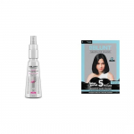BBlunt Hot Shot Kuumakaitsepihusti 150 ml | Naturaalne Must 5-minutiline &Scaron;ampoon Juuksev&auml;rv 20 ml X 5