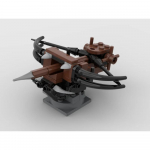 Keskaegne piiramisloss Ballista relv MOC DIY valgustusplokk klotsid &Uuml;hilduv Kokkupandavate Osakestega