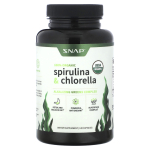 Snap Supplements, Orgaaniline Spirulina ja Klorella, 120 kapslit