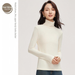 Meiyabi Naiste Villane K&otilde;rge Kaelusega, Rullkraega, Korea Stiilis Slim Pikkade Varrukatega &Uuml;laosa XL