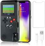 2 &uuml;hes Gameboy 36 m&auml;ngu telefoni&uuml;mbris iPhone 13 14 15 16 Pro Max 12 Mini 11 XR X XS 8 7 Plus 15Pro jaoks Game Boy p&otilde;rutuskindel &uuml;mbris For iPhone 15 Pro must