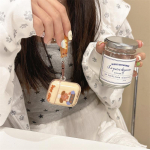 Kawaii Armas Joonisfilm 3D Kokk Karu K&otilde;rvaklapid Kaitsev Kest Pehme Kate AirPods 1 2 3 4 jaoks Ripatsiga &Uuml;mbris AirPods Pro 2 jaoks For Airpods4