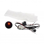 Universaalne Auto Rooli Soojendi Komplekt Auto Soojenduspadjad Auto Soojendi &Uuml;mmargune L&uuml;liti Roolikatted Autodele 50 Cm X 8 Cm 12V F7Z5