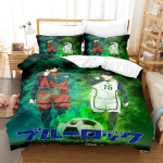 Anime Bluelock Jalgpall Juunior Jaapani Joonisfilm Voodipesukomplekt Tekikott Padjap&uuml;&uuml;riga Magamistoa Kaunistus Voodikomplekt Queen Suurus EU Single(135x200cm)