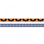 2 Masking tape Halloween 5 m x 15 mm - Chauve-souris et squelette