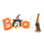 Seau 16 emporte-pi&egrave;ces &agrave; p&acirc;tisserie Halloween + stylos alimentaires noir et blanc