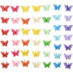 7 v&auml;rvi 2 meetrit 3D liblikate b&auml;nner peoks liblikate paberist vanik, rippuv kaunistus pulmadeks, beebipeoks, s&uuml;nnip&auml;evaks mitmev&auml;rviline