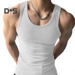 Suvine Meeste Vest O Kaelusega Slim Fit Elastne &uuml;hev&auml;rviline varrukateta Higineeldav s&auml;rk Fitness J&otilde;usaali T&auml;navar&otilde;ivad XL must