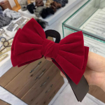Korea Red Velvet Bow juuksen&otilde;el - must