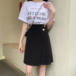 T&uuml;drukute suvine A-joonega plisseeritud Midi seelik, suur, v&ouml;&ouml;kohaga &uuml;mbritsetud, k&otilde;htu katvad, ebakorrap&auml;rased seelikup&uuml;ksid M must