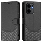 Luksuslik nahast &uuml;mbris OPPO A56 A16 A55S A54S K10 A96 A76 A36/Reno 12F Reno12 jaoks, RFID-blokeeriv kaardipesa, magnetkinnitusega jalg, p&otilde;rutuskindel klappkaas Oppo Reno 13 5G must