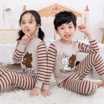 Puhas puuvillane laste aluspesukomplekt: S&uuml;gis/Talv Pidžaamad ja Soojad Kampsunid Poistele ja T&uuml;drukutele 130 cm