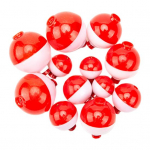 12 tk &uuml;mmargused ujukid, erineva suurusega Kerged, h&auml;sti n&auml;htavad punased valged ujuvpallipoi Bobber ujuk Merevee mageveekarpkala 12pcs