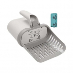 Kassiliivakuhvel hoidikuga Kassiliiva labidas koos integreeritud eemaldatava j&auml;&auml;tmemahutiga Suur kaasaskantav kassikakakuur