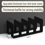 Paksendatud L-kujuline lauaarvuti raamatualus ja lugemisriiul puhas