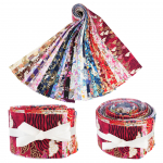 Jaapani stiilis lilleline puuvillakanga komplekt: 5 v&auml;rvi patchwork k&auml;sit&ouml;&ouml;projektide jaoks