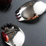 304 Roostevabast terasest kahvel majapidamistarbed spork lusikas &uuml;ks salat lusikas koogi puuviljakahvel Western Fork lauan&otilde;ud