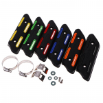 V&auml;ljalasketoru p&otilde;lemisvastane kate CRF kaitsekate toru soojusisolatsiooni kate Motocross modifitseeritud kollane