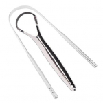 Youshengi roostevabast terasest keelekaabits Saavutage maksimaalne puhastus, libisemisvastane k&auml;epide, sile pind, poolringikujuline keelekaabits h&otilde;be