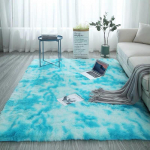 Kohevad jooksurajavaibad magamistuppa, elutuppa, pehmed karvased vaibad, tie-dye gradient, siidvillane vaip, pehme pl&uuml;&uuml;sist alavaip 160x200cm
