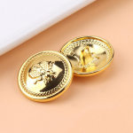 Kuldn&ouml;&ouml;bid Mitmek&uuml;lgsed &Uuml;mmargused Meeste Ja Naiste R&otilde;ivad &Uuml;lemine Metalln&ouml;&ouml;bi Aksessuaarid K&otilde;rgekvaliteediline Mantel Trench-mantel Kampsuni N&ouml;&ouml;bid 3 #[Gold] * 24L = 15.0 MM * Round