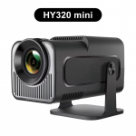 2025 Uus HY320 Miniprojektor Kaasaskantav 4K Video Tugi Native 720P Kodukino V&auml;litingimustes Android 11 Valgusprojektor Uuendatud Versioon HY300 EU Plug