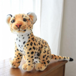 Pl&uuml;&uuml;sist m&auml;nguasja simuleeritud loomat&auml;idisega m&auml;ngunukk L&otilde;vi Leopardriidest nukk Armas nukk-padi, kingitus lastele s&uuml;nnip&auml;evaks 23cm