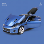 1:32 Jaguari F-TYPE Kupee Valusulamist Automudel Diecast M&auml;nguautod Metallist Automudel K&otilde;rge Simulatsioon Heli ja Valgus Laste M&auml;nguasi Kingitus sinine