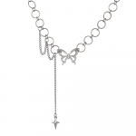 Retro punk stiilis liblikas mitmekihiline kaelakee naistele retro geomeetriline kirjanduslik v&auml;rske kaelakee