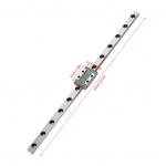 1 tk LML9B Miniatuurse lineaarse juhtr&ouml;&ouml;pa juhtr&ouml;&ouml;bas 9 mm laius Liugplokk (260 mm)