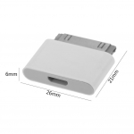 Emane Micro USB Isasele 30-pinise iPhone4 4S 3G 3GS jaoks Laadimisadapter