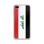 Coque iPhone - Irak - Drapeau - Souple - Mitmev&auml;rviline - &Uuml;hilduv iPhone 7 Plus