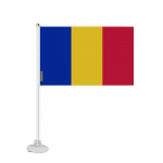 Drapeau - Mini - Rumeenia - 14 x 21 cm - Ventouse - Pol&uuml;esterresistent - Mitmev&auml;rviline