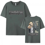 R&auml;ppar Eminem Uue Albumi Graafilise Tr&uuml;kiga T-s&auml;rgid Meestele Naistele Hip Hop Trend L&uuml;hikeste Varrukatega T-s&auml;rk Suvine Puuvillane T-s&auml;rk F&auml;nnidele Kingitus L