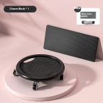 H&auml;&auml;letu k&otilde;hurullik Ohutu 4-rattaline Fitness Liugketas K&auml;epidemega Multifunktsionaalne K&otilde;hulihaste Treener must