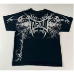 ZYLLO Tr&uuml;kiga Street Y2K T-s&auml;rk Meeste Hip Hop Vintage Rock &Uuml;lem&otilde;&otilde;dulised R&otilde;ivad L&otilde;dvad Vabaaja Ameerika Paar Streetwear 3XL gray