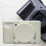 Silicone Camera Case Bag for SX740 SX730 with Removable Lens Cover Easy to Hold and Carry beige white