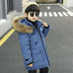 Laste Paks Puuvillane Talveriided Uus Poiste Puuvillase Polsterdusega Jakk Laste Korea Stiilis Soe Mantel 120cm sinine