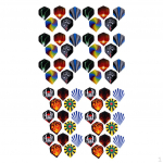 60 Pieces 10 Sets Professional Durable Flights Tail s Accessories