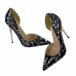 Moenoodimustriga k&otilde;rge kontsaga kingad, pluss suuruses kleit, naiste &uuml;ksikud kingad, mitmek&uuml;lgsed karj&auml;&auml;ri naiste kingad 46