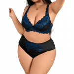 Euroopa ja Ameerika Rasvunud T&uuml;drukud Suur Suurus Mustri Reguleerimine Seksikas Kogutud Mugav Push-up Aluspesu Rinnahoidja Komplekt 4XL