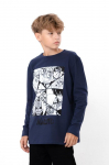 Sweatshirt (boys) &ndash; Cotton Blend, Bright Print & Comfort, School Any season, 6363-036-33-1-2 HC 140